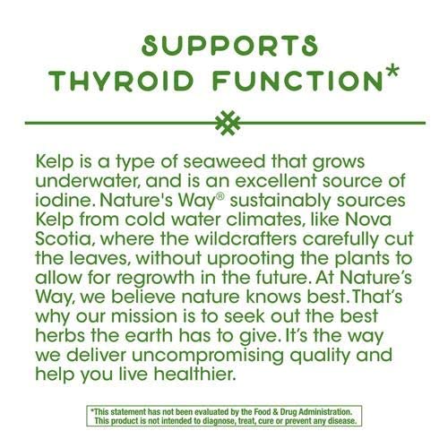 Nature's Way Kelp, 180 Capsules (Pack of 2)