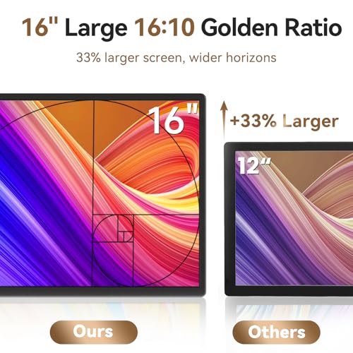 Image of 16 inch Laptop Screen Extender - 2.5K QHD Portable Laptop Monitor Extender IPS Screen 100% sRGB External Portable Display with Stand Travel Monitor for PC Windows MAC Switch Phone Xbox PS4 /5
