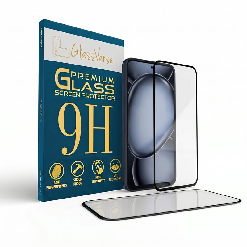 Image of GlassVerse PureView Tempered Glass for Itel A80 | Crystal Clear, 9H Hardness Screen Protector, Edge to Edge, Case Friendly, Hassle-less Installation Kit Included. (Pack of 1)