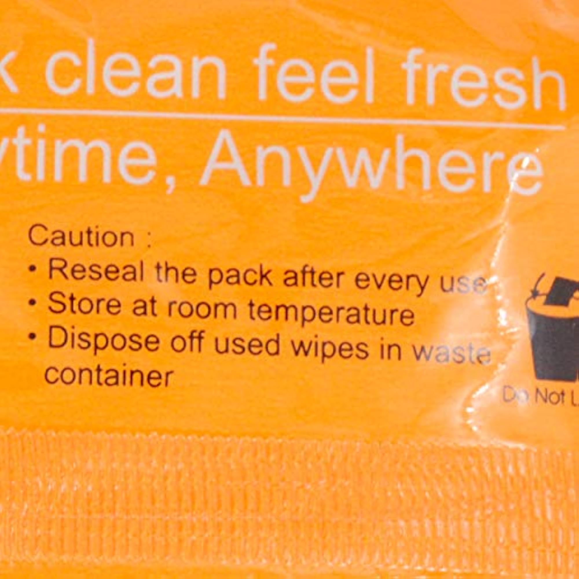 Freshones Naturally Refreshing Facial Wipes, Orange