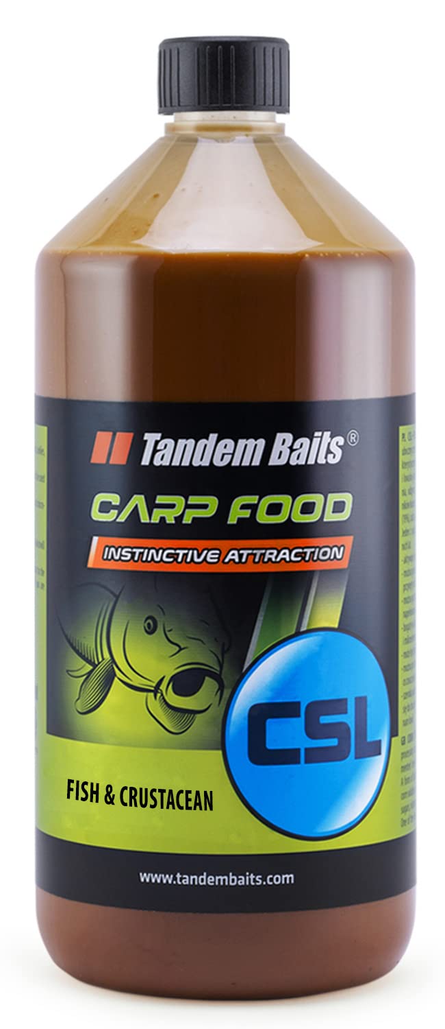 Tandem Baits Carp Food CSL Fish & Shell Animals, Fish Attractors Carp Fishing Without Effort, Big Fish Bait, Carp Accessories for Professionals & Hobby Anglers 1000 ml