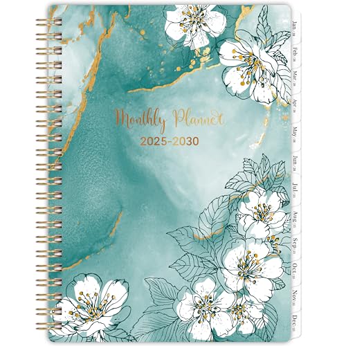 �y2025-2030�N �}���X���[�v�����i�[�z5�N�蒠/�J�����_�[ 2025-2030�N �X�p�C�����Ԃ� 2025�N7��~2030�N12�� 6.3�C���` x 8.4�C���` �c�C�����C���[���{ + �^�u �O���[��