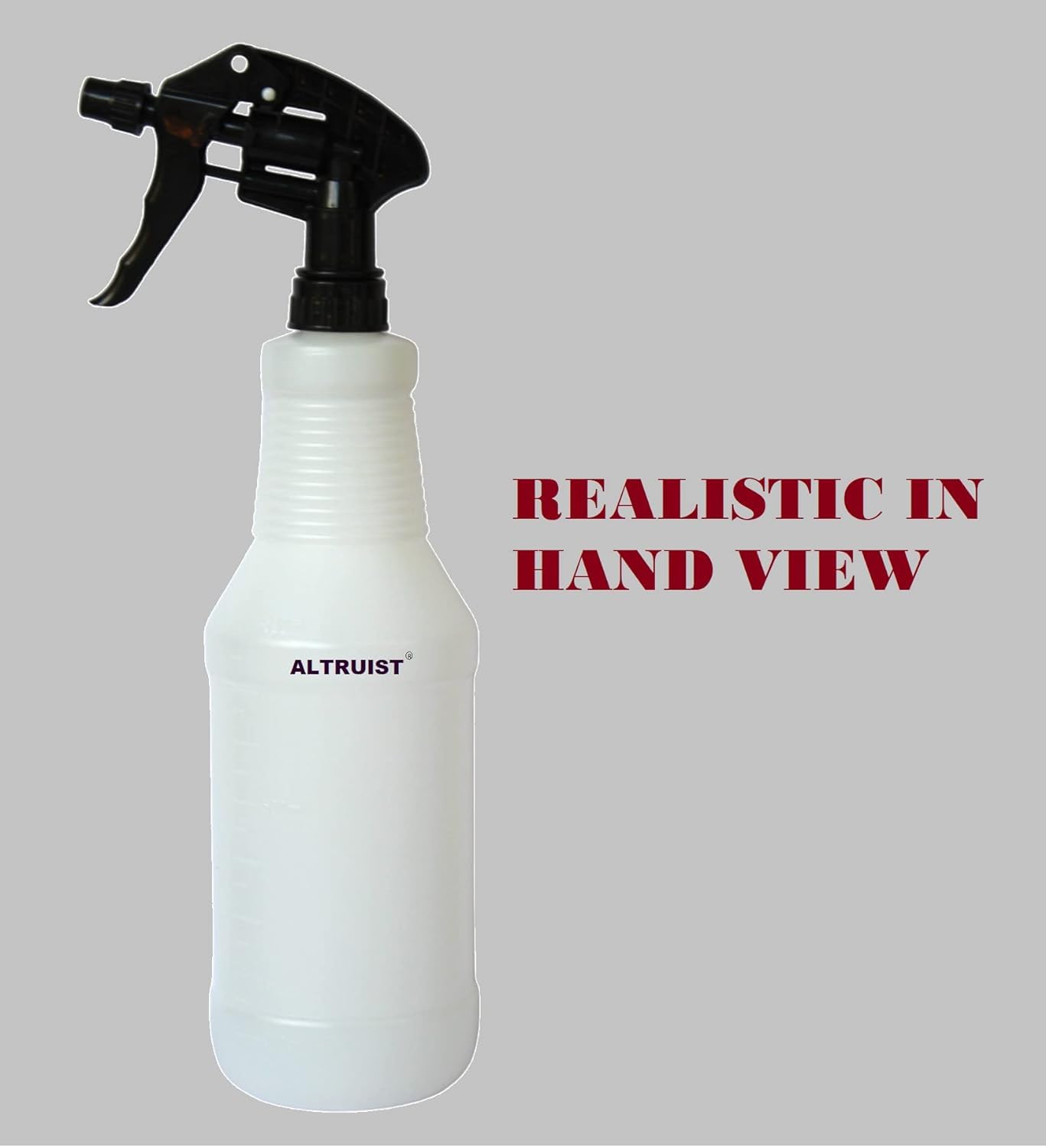 ALTRUIST Unbreakable Plastic Empty Spray Bottle Double-Shot Trigger Mist & Jet Spray Bottle 1000ml For Sanitizer | Oil | liquid | Fogging | Room Spray | Saloon Glass Cleaning (White) (Pack of 3) 1