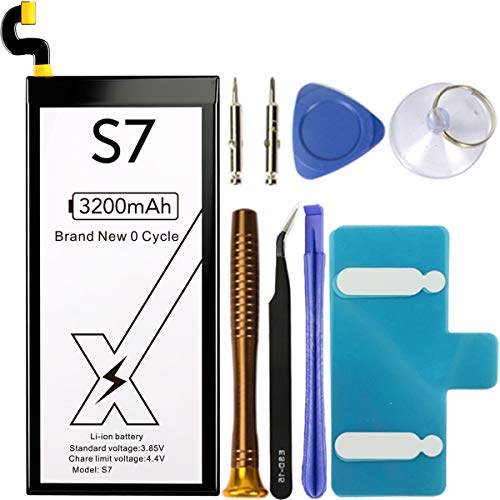 DEJIMAX Alta Capacidad Batería para Samsung Galaxy S7, Polímero de Litio de 3200 mAh para Galaxy S7 para EB-BG930ABE /G930V/ G930A/ G930PG930T