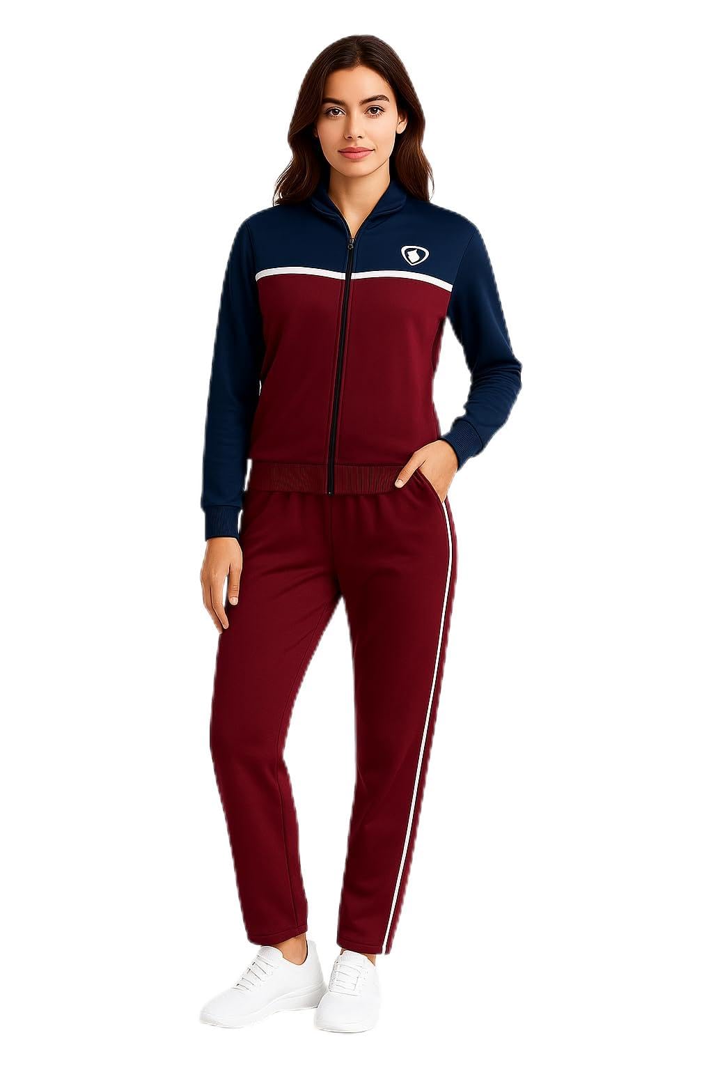 Women’s Super Poly Hooded Tracksuit | Quick-Dry Lightweight Sportswear for Gym, Running, Training & Daily Activewear – Comfortable Full Sleeve Jacket & Bottom Set-image-4