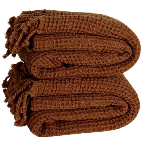 Puskul - Pack of 2 Waffle Towels - Thin, Lightweight, Quick Dry Bath Towels - Originally Turkish Waffle Towels for Hammam, Spa, Beach (Rust) Puskul - Pack of 2 Waffle Towels - Thin, Lightweight, Quick Dry Bath Towels - Originally Turkish Waffle Towels for Hammam, Spa, Beach (Rust)
