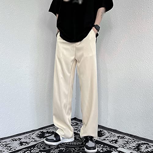 Pantalón clásico para hombre pierna ancha sin plancha talla large miniatura 4