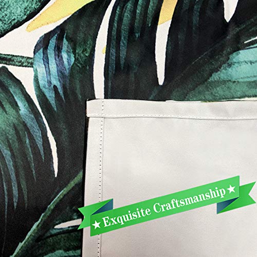 Ormis Tropical Palm Leaves Blackout Curtains 2 Panels For Bedroom,Light Blocking Draperies Room Darkening Thermal Insulated Window Curtain For Living Room #TOP4