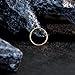ALACLO 14K Gold Nose Ring Hoop for Women and Men, 7mm Tiny Gold Nose Ring Stud Piercing Jewelry, 22G