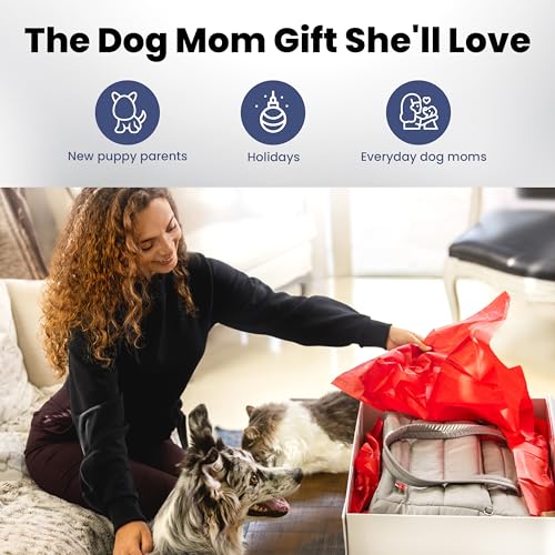 Image of Rubyloo Puffer Dog Travel Bag for Dog Moms, Diaper Bag with Travel Bowls