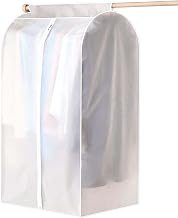 Clothes Rack Cover 50 x 80 x 120 cm, Transparent Clothes Cover with Zip and Fastening, Waterproof, Dustproof Garment Bag for Clothes Rail, Suits, Coats & Jackets