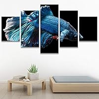 SIGNWIN 5 Panel Canvas Wall Art Peaceful Seas for Home Decorations Ready to Hang - 60