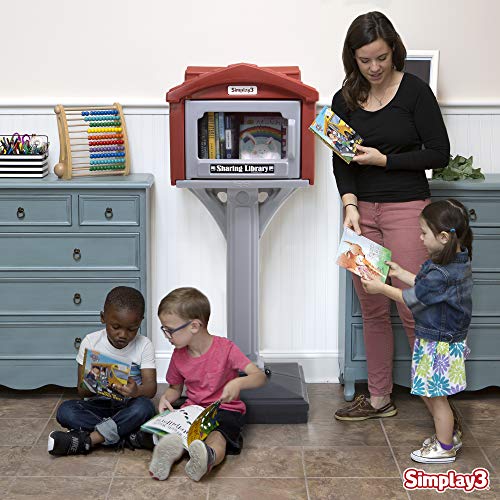 Simplay3 Dig-Free Sharing Library for Indoor or Outdoor Use, Little Sharing Library for Neighborhoods and Schools, Made in USA - Thumbnail 7