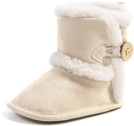Sehfupoye Baby Winterstiefel weich Fleece Erste Walker Schuhe 0-18M