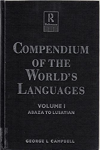 Compendium Worlds Languages V1 0415069785 Book Cover