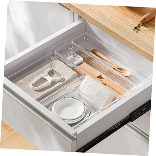 Bacs de rangement transparents empilables et modulables VOSAREA