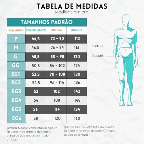 ELITE Short Academia Bermuda Masculina Secagem Rápida Cordão Ajustável Costura Reforçada, Preto, EG4