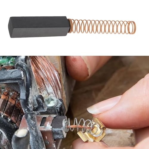 Be In Your Mind 8 Stück Kohlebürsten für Elektrowerkzeuge 4 X 4 X 15 Mm Kompatibel mit Nähmaschinen Mixer Federbürste