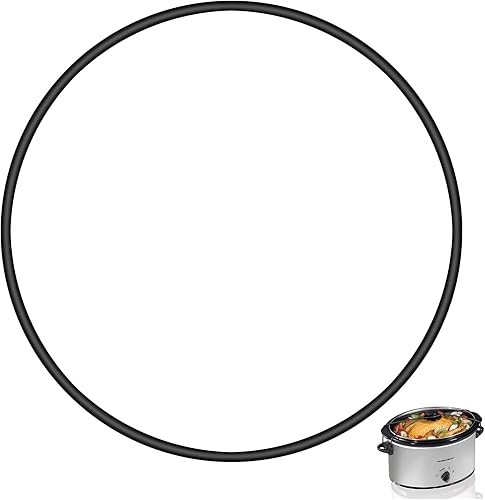 Sthovd Paquete de 1 correa de cierre de tapa negra de 6,7,8 cuartos de galón para olla de cocción lenta Hamilton Beach Crock Pot