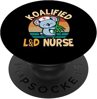 Cute Koala Labor & Delivery Nurse Koalified L&D Nurse PopSockets Adhesive PopGrip