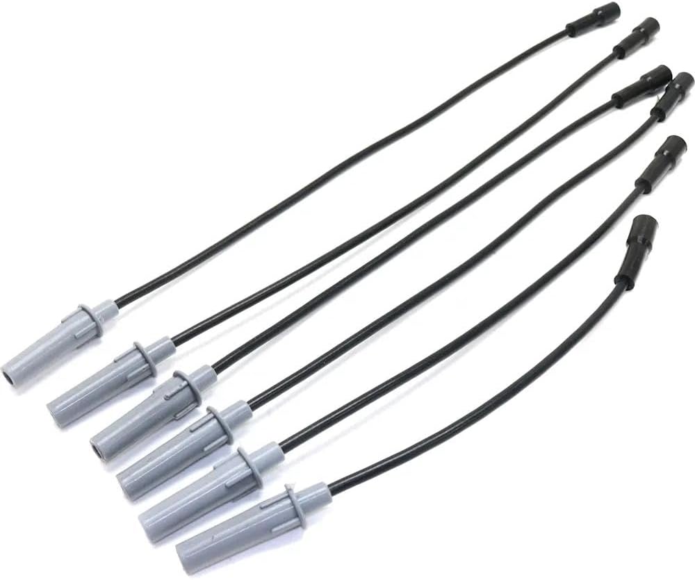 Rareelectrical New Spark Plug Wire Compatible With Chrysler Dodge Volkswagen Caravan Sxt 6 Cyl 3.3L Caravan C/V 6 Cyl 3.3L Caravan Base 6 Cyl 3.3L 2001-2010 By Repc504806