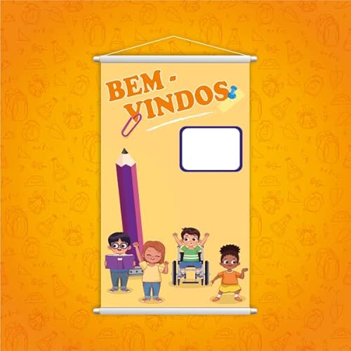Bem Vindos Banner Escolar Infantil Pedagógico Grande