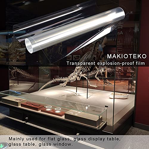 Clear Uv Security Safety Window Film Shatterproof Explosion Proof Window Glass Protective Vinyl, 17.7Inch X 78.7Inch #TOP2