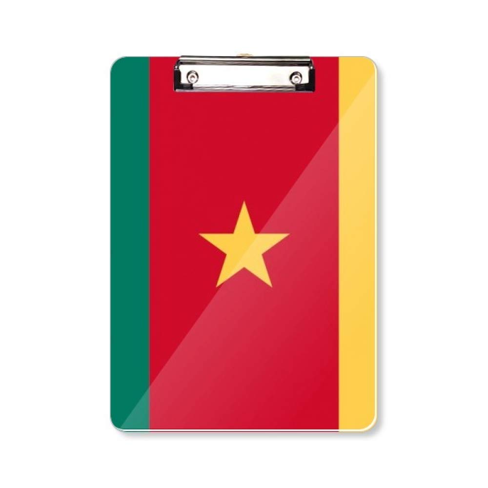 Porte-bloc A4 drapeau Cameroun planche à pince pays Afrique pour note de bureau