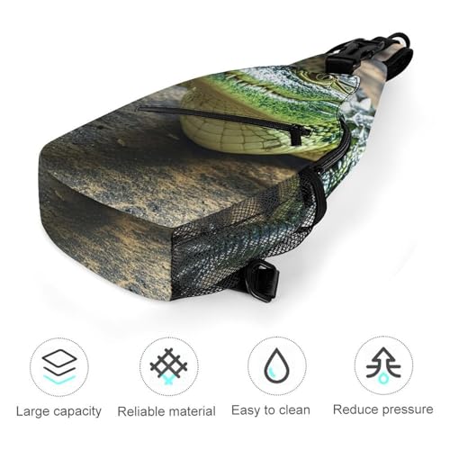 Mochila de senderismo compacta verde para evitar dolor de hombro 5