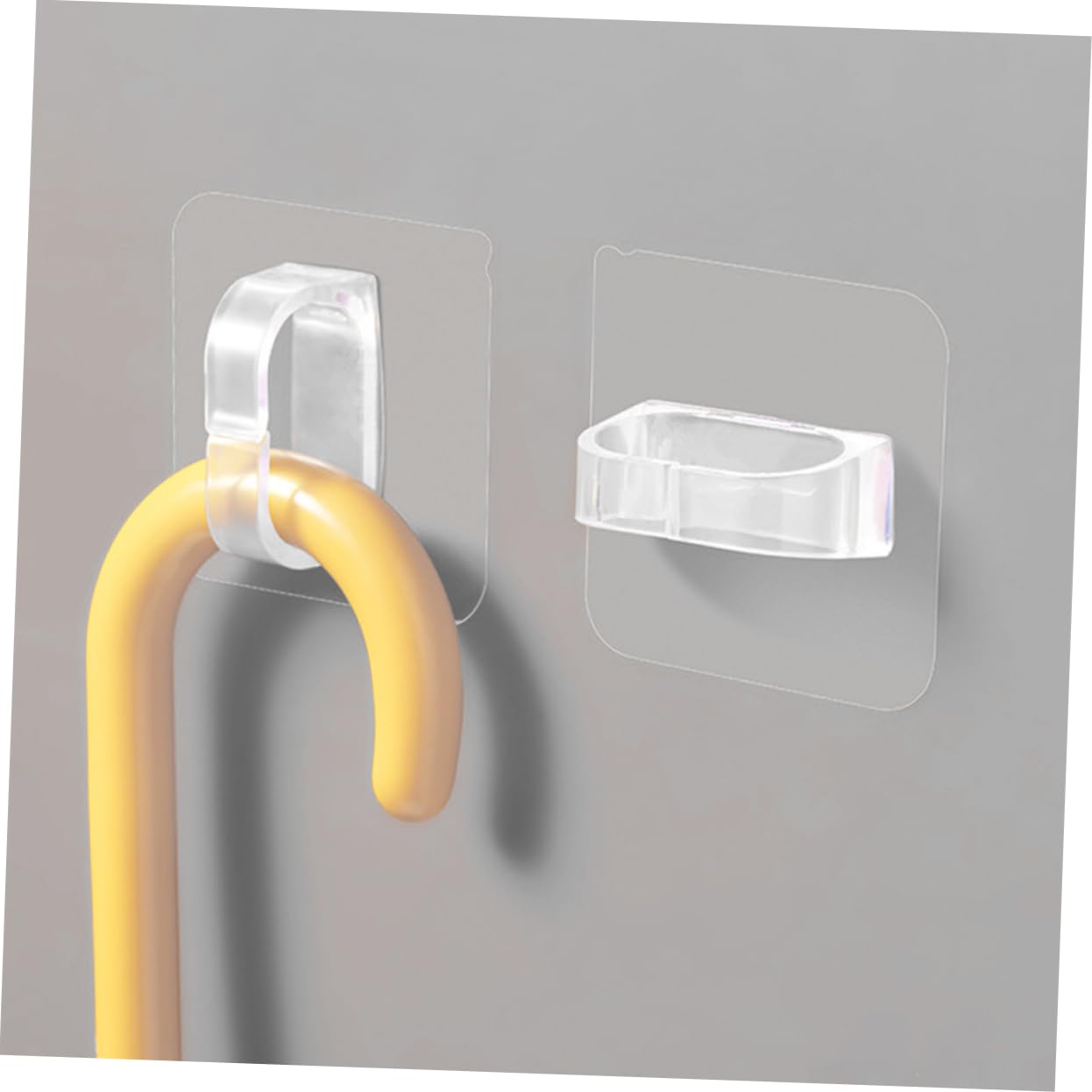 SHINEOFI Sin Gancho Pegajoso Muro Colgante Pequeño Manos Los Ganchos De Pared Se Pegan Ganchos Adhesivos De Plástico Ganchos Autoadhesivos Abs Transparente 6 Piezas X 4