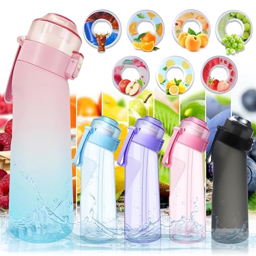 ArcShine Air Up Water Bottle Air Up Bottle with 7 Flavored Pods Multi Colors Fruit Scented Flavored Water Bottle for Kids Sports and Travel 650 ml Leak Proof