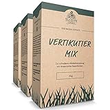 Vertikutiermix Bloom & Green (3 x 3kg) I 4 in 1 Garten- und Rasenpflege: Organisch-Mineralischer NPK-Dünger mit Eisen, Rasen-Nachsaat, Rasenpflaster & Bodenverbesserer durch Rasen-Regeneration I 9kg