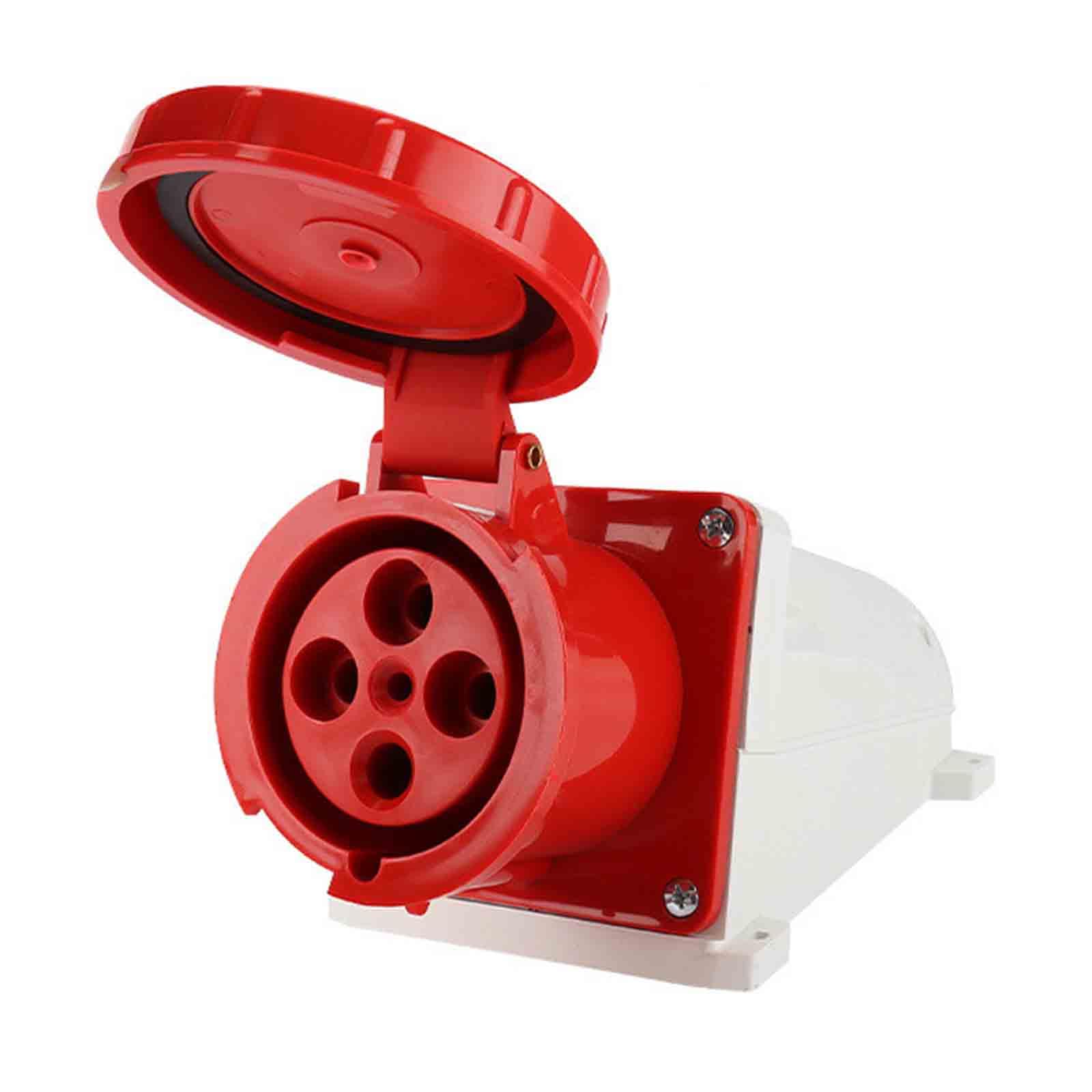 Amazon.com: GXMRHWY IEC60309 防水CEE 工業連接器表面安裝插座4