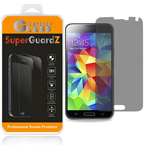 [2-Pack] for Samsuung Galaxy S5 - SuperGuardZ Privacy Anti-Spy Tempered Glass Screen Protector, 9H Anti-Scratch, 2.5D Round Edge, Anti-Bubble [Lifetime Replacements]