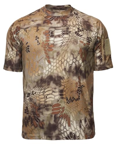 Kryptek Men’s Valhalla 2 Short Sleeve, Lightweight Camo Hunting Shirt