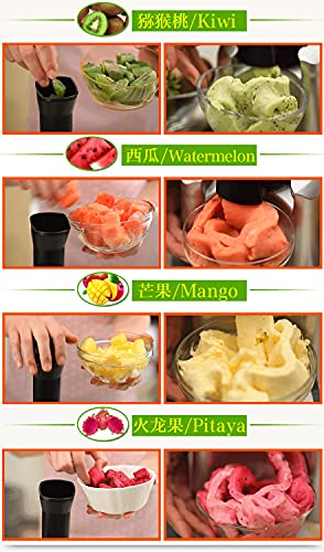 XLH Mini Fruit Softeismaschine Eismaschine Kind DIY Haushaltseismaschine Obstmixer Küchengeräte – Bild 3