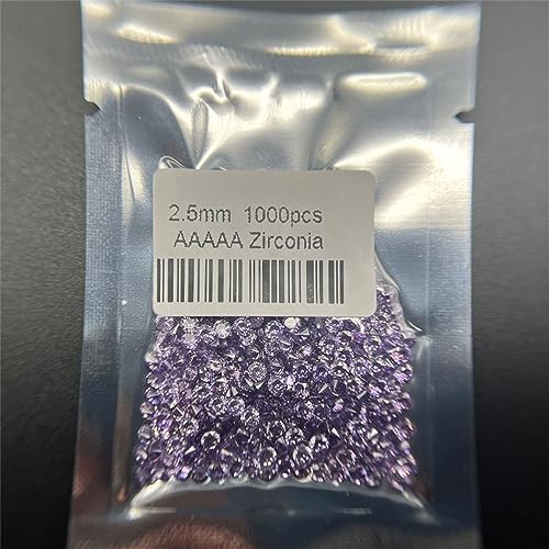 Oxyde de Zirconium améthyste 3.0mm anti-ternissement pour réparation