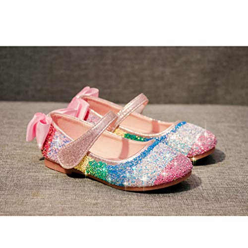 Sequin Slippers Mary Dance Shoes Sequin Slip on Ballet Flat Slipper Round Head Dancing Shoes for Children Toddler Wedding Party Show Accessories Girl Ballet Shoes3
