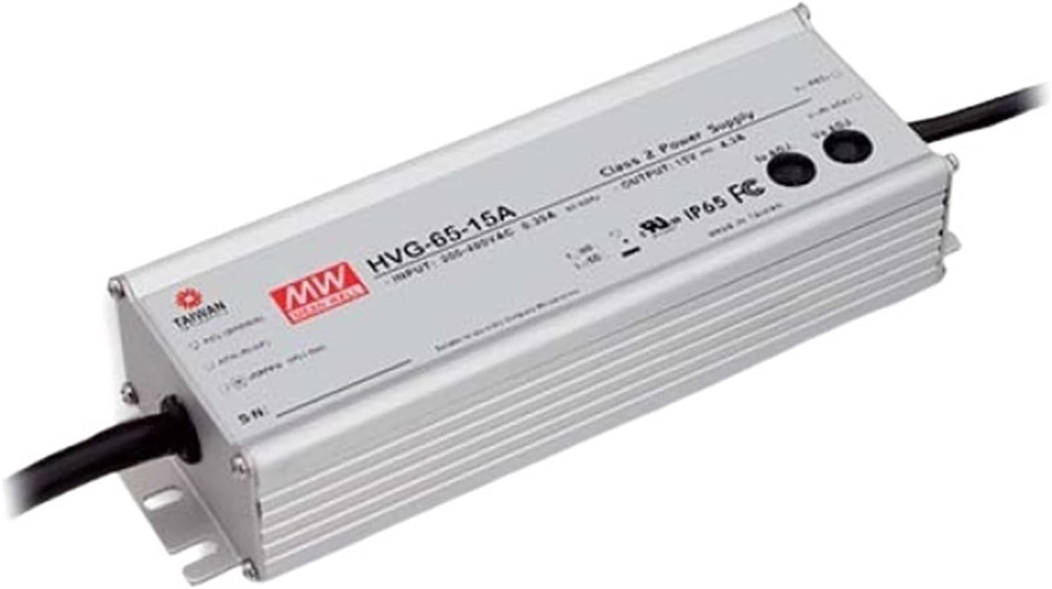 1PCS HVG-65 Series DC24V 36V 42V 48V 54V 65W IP67 Waterproof Single Output Adjustable LED Lighting Switching Power Supply(HVG-65-54B)