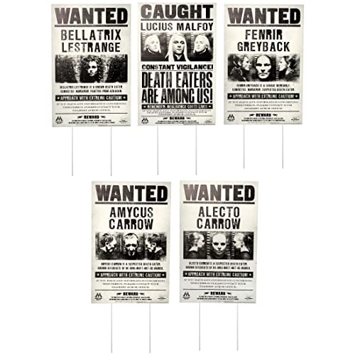 Rubie's Harry Potter Wanted Poster Signs Lawn Décor, As Shown, On...