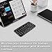 Wireless Keyboard Rechargeable Bluetooth 3.0 Super Mini Silent Cordless Keybaord, Compact Portable Small Pocket Travel Keypad Slim Wireless Keyboard for Computer Laptop PC Notebook Smartphones Tablets