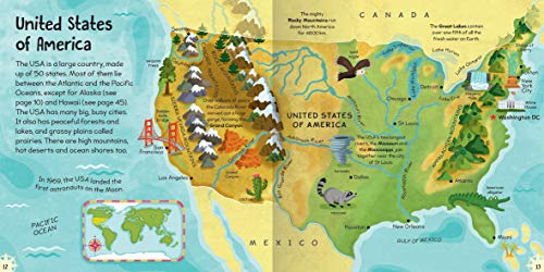 First Atlas-Travel the World with this Brightly Colored Atlas-Includes over 20 Maps and a World Map Poster - Image 3