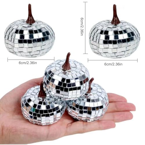 Calabaza discoteca de purpurina para decoración de Halloween y eventos en casa 6