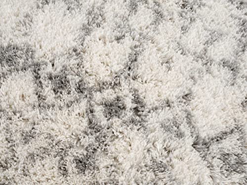 Rug Branch Freya 3' x 5' (2'8" x 4'11") Beige/Grey Boho Indoor Doormat Rug, Comtemporary, High Pile, Stain-Resistant Entry Carpet - Front Door, Mudroom, Hallway and Kitchen by Rug Branch - Image 4