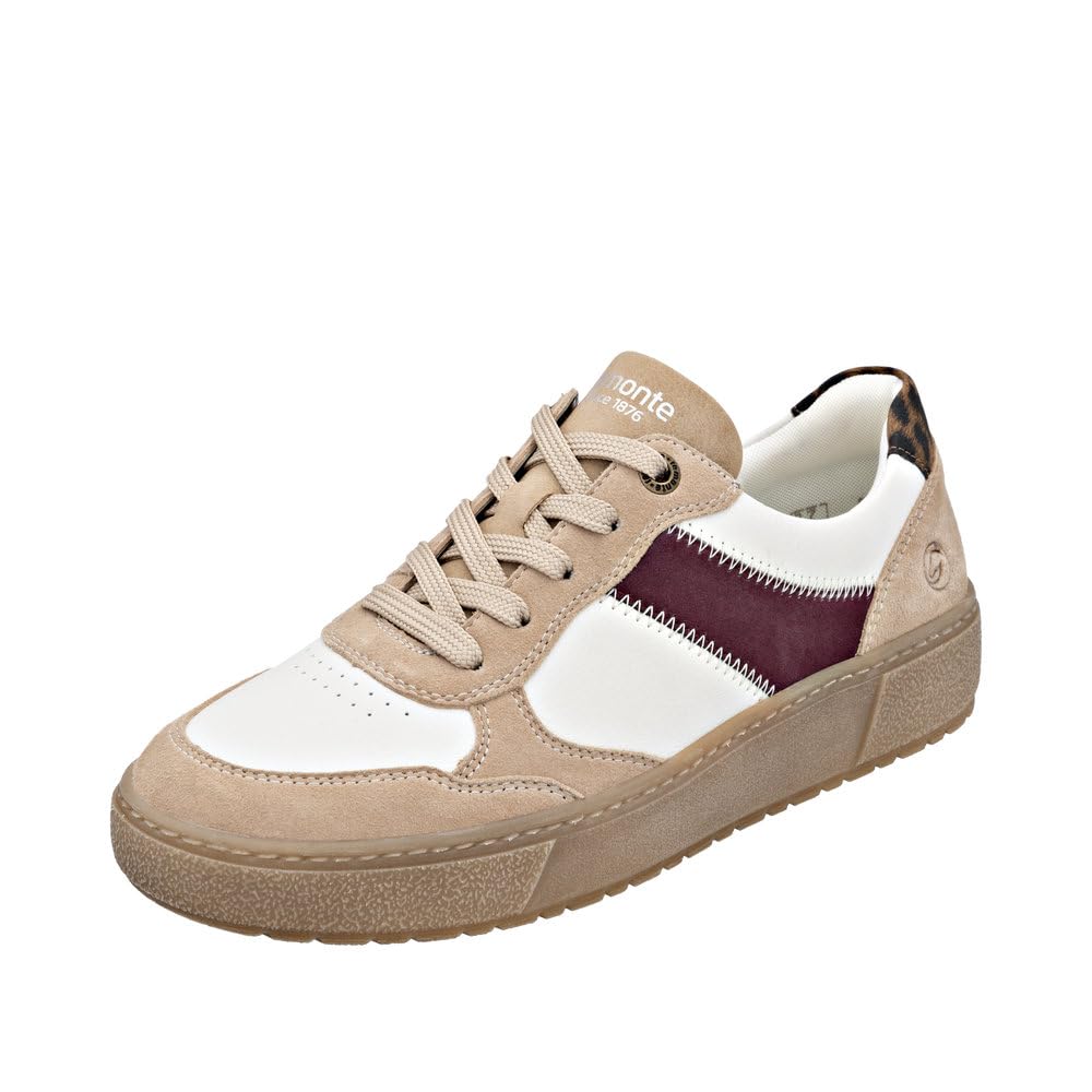 Remonte Women's D2T01 Low Trainers, Beige, 42 EU, Beige, 9 UK
