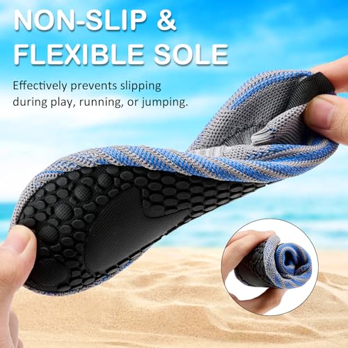 ANLUKE Kids Water Shoes Quick-Dry Barefoot Aqua Socks for Beach Swim by ANLUKE - Used condition - Image 5