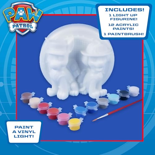 Image of Horizon Group USA Paw Patrol Paint Your Own Light-Up Figurine