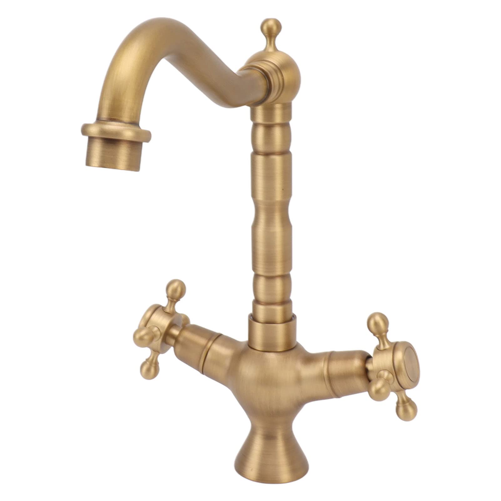 Grifo de Lavabo Grifo Mezclador Frío y Caliente de Doble Manija