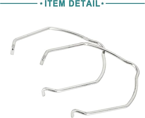 Miniatura 4 de ACROPIX Clips de tubo de retención de metal, abrazadera intercooler manguera de repuesto para Volkswagen Beetle, 2 unidades, tono plateado