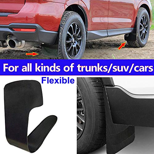 Image of Adroitz Black Universal Rubber Mud Flap For Maruti Suzuki Ignis